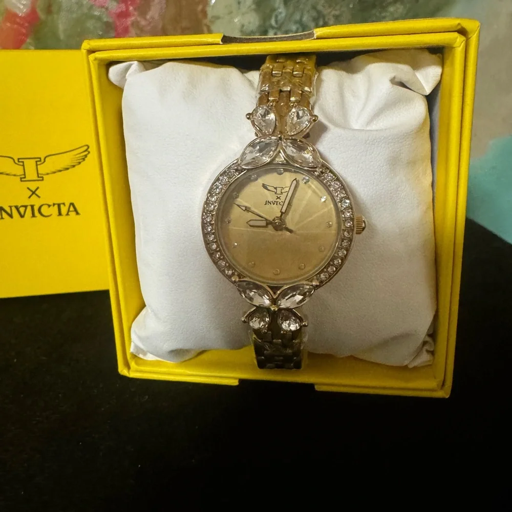 Invicta Bright Yellow Box with Logo